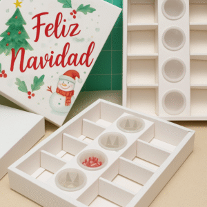 Caja nidos Blanca Navidad