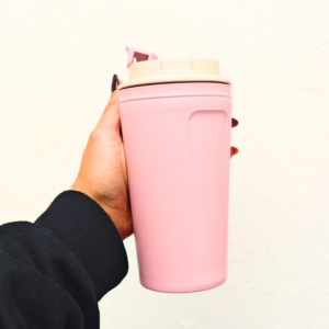 Vaso Mug Fibra Rosado